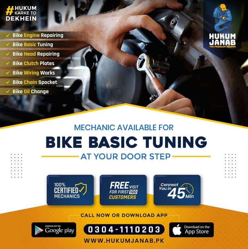 Book Bike Mechanic Services Online in Karachi ADBYU