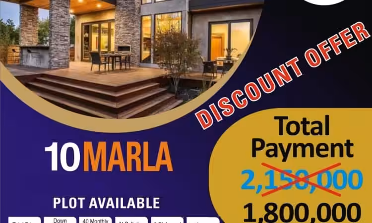 kingdom vallay Islamabad 10 Marla plot available at discount