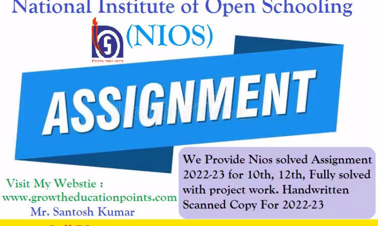 Nios solved assignment pdf 2022-23
