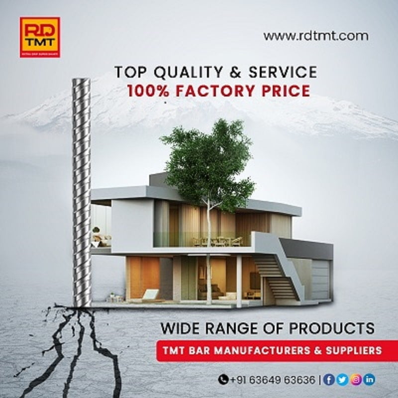 TMT Bars Manufacturing Company in India