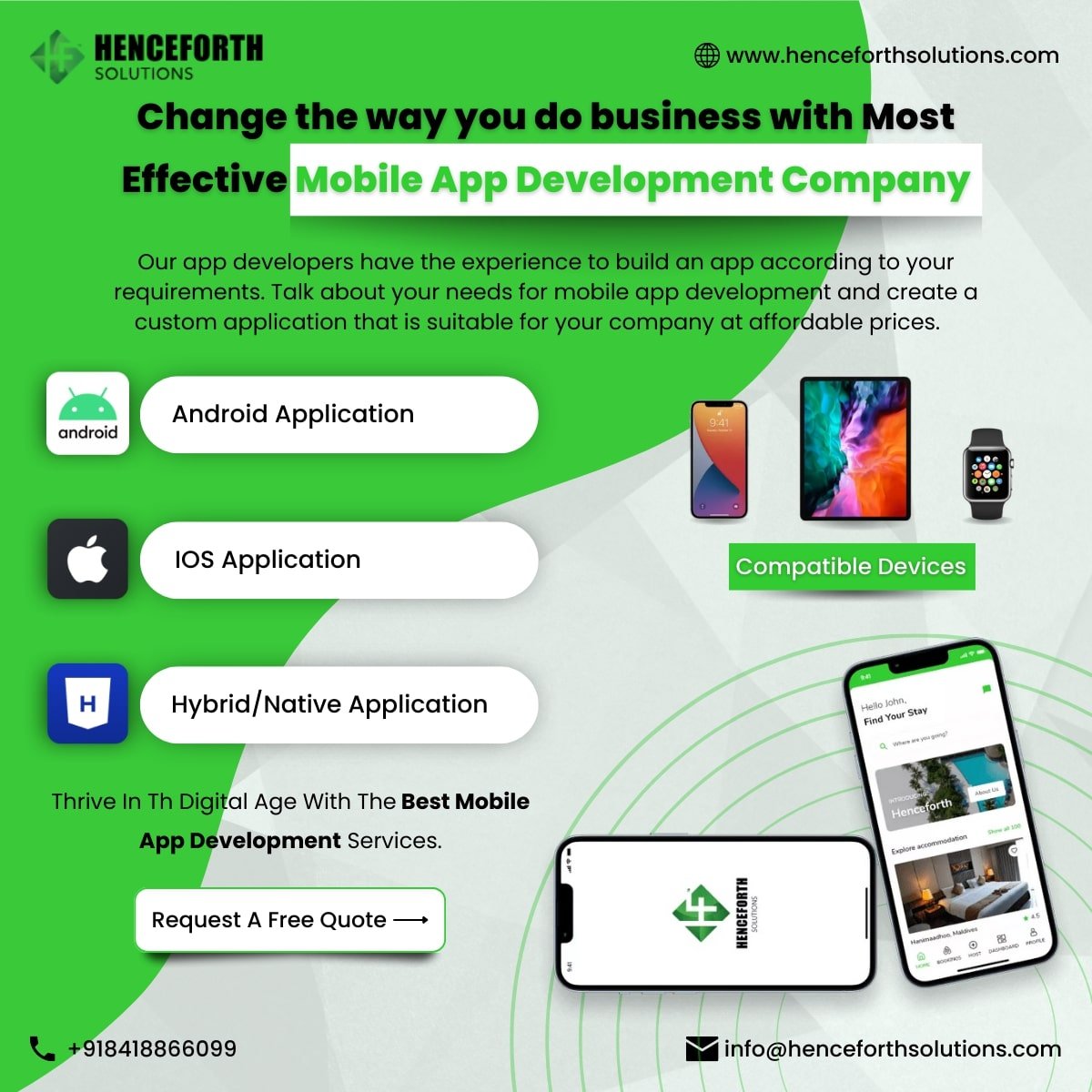 Best Web & Mobile App Development Company | Henceforth