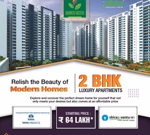 2 BHK Apartments by Sikka kaamya Green in Greater Noida