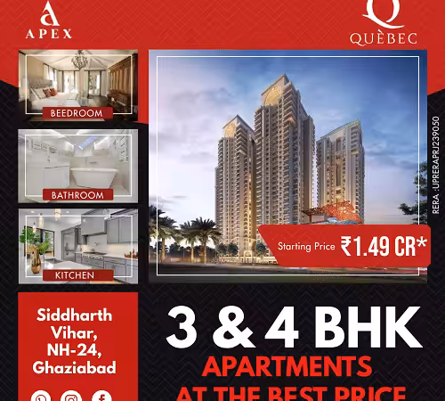 Immerse yourself in the epitome of 3Bhk Apartments