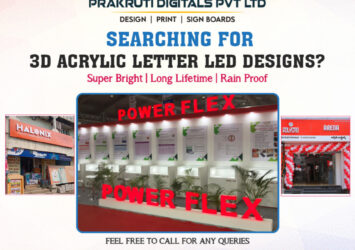Acrylic letter LED designs