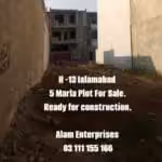 H-13 Islamabad 5 Marla Plot for sale