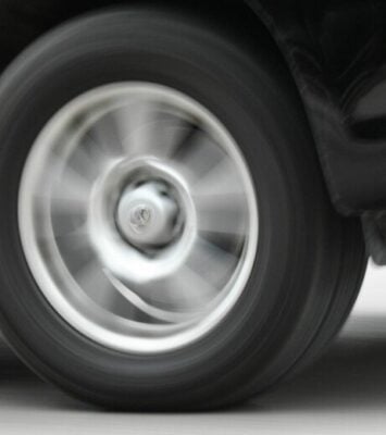 A Running Car Tires 1