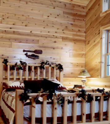Cedar Paneling Loft