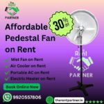 Affordable Pedestal Fan on Rent Book Online Now