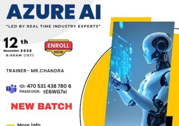 Azure AI New Batch Join Online Training on 12th November