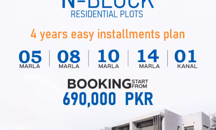 Faisal Town Phase 2 N Block 5 Marla plot for sale