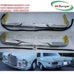 Mercedes benz W108 W109 bumpers with rubber 1