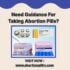 Need Guidance For Taking Abortion Pills