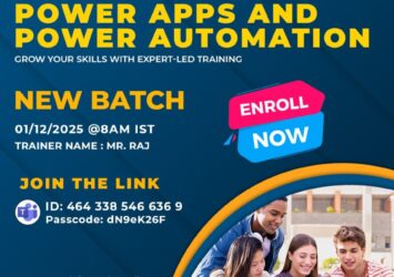 PowerApps and Power Automate New Batch Starts Dec 1st