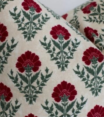 Block Print Pillow Designs