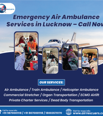 Emergency Air Ambulance Services in Lucknow – Call Now