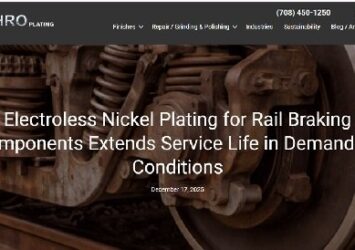Electroless Nickel Plating for Rail Braking Components