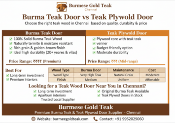 Premium Burma Teak Door in Chennai