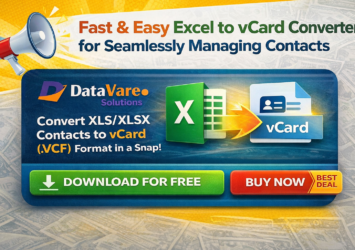 One Click Solution to Export Excel Contacts to vCard Files