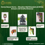 Home Decor Items: Buy White Annam Wood Bracket by AK CRAFTS