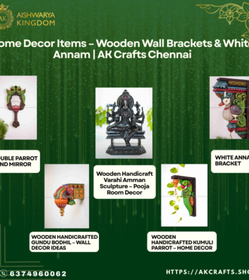 Home Decor Items: Buy White Annam Wood Bracket by AK CRAFTS