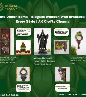 Home Decor Items – Beautiful Wooden Wall Brackets