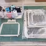 Janome Memory Craft 550 E embroidery machine.