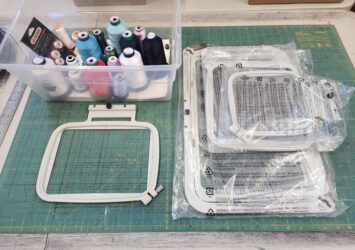 Janome Memory Craft 550 E embroidery machine.