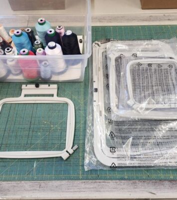Janome Memory Craft 550 E embroidery machine.