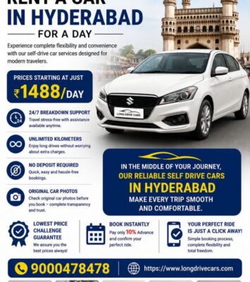 Rent a car in hyderabad for a day