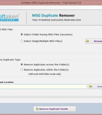 Softaken MSG Duplicate Remover Software