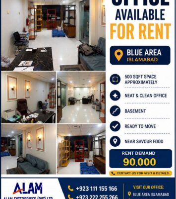 office for rent in blue area islamabad