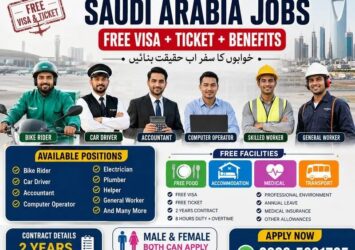 Jobs in Saudia - Company Visa for Pakistanis